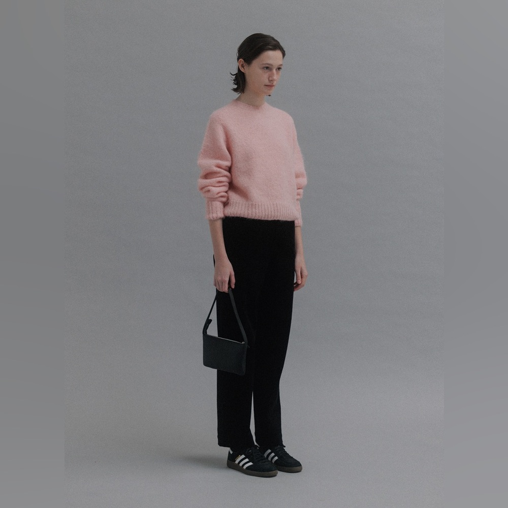 Nothing Written, Black Stretch Cotton Corduroy Straight Leg Pants - Picture 7 of 9
